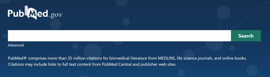 Pubmed website